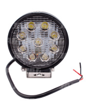 JAG96-0028 Lampa robocza LED, 27W, 10-30V, 9 EPISTAR LEDx3W, FLOOD, Okrągła JAG96-0028