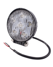 JAG96-0034 Lampa robocza LED, 18W, 10-30V, 6 EPISTAR LEDx3W, FLOOD, Okrągła JAG96-0034
