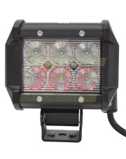 JAG96-0036 Lampa robocza LED, 18W, 10-30V, 6 CREE LEDx3W, FLOOD, Listwa podwójna JAG96-0036