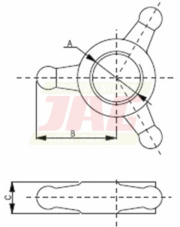 JAG98-0635 Nakrętka kontrująca gwiazdowa JAG98-0635