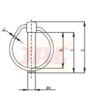 JAG98-1066 Zawleczka 11 mm JAG98-1066