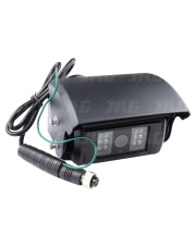 JAG97-0017 Kamera do monitoringu przewodowa,  600TVL, 12 Diod IR, IP69K, na przód, Grzałka JAG97-0017