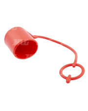 JAG95-0010 Osłona do gniazd szybkozłączy flat face (suchoodcinająca)-czerwona, DN12,5 JAG95-0010