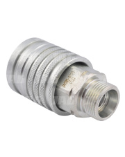 JAG95-0020 Szybkozłącze hydrauliczne grzybkowe-gniazdo z gwintem zewnętrznym, DN12,5, M22X1,5, ISO7241-A JAG95-0020