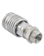 JAG95-0036 Szybkozłącze hydrauliczne grzybkowe-gniazdo grodziowe z gwintem zewnętrznym, DN12,5, M22X1,5, 15L, ISO7241-A JAG95-0036