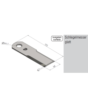 JAG02-0336 Nóż sieczkarni pokryty wolframem MWS Germany 553860.02