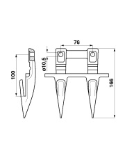 JAG31-0001 Bagnet podwójny 0623.6756.02
