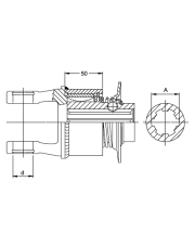 1112225 Sprzęgło jednokierunkowe Walterscheid (56.239.40) 1112225.98