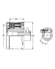 1197906 Sprzęgło cierne Walterscheid (56.135.51) 1197906.98