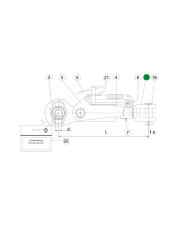 1205504 Widełki łącznika wkład wkręcany Walterscheid (205504) 1205504.98