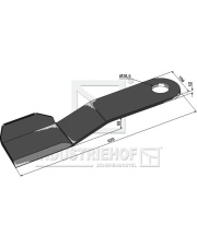 63-IND-1847L Nóż kosiarki 620mm, lewy INDUSTRIEHOF 63-IND-1847L.97