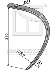 1.10.1001-2 Element dolny zęba - 26x10 1.10.1001-2.97
