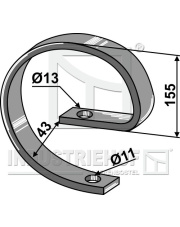 1.10.1002-1 Element górny zęba  - 32x12 1.10.1002-1.97