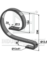 1.10.1027 Sprężyna zęba 40x12 1.10.1027.97