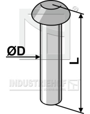 1.10.1084 Nit z łbem okrągłym O5x25 1.10.1084.97