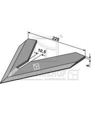 1.10.1160 Redlica radełkowa 220mm 1.10.1160.97