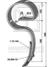 1.1135 Ząb kultywatora 1.1135.97
