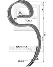 1.1485 Ząb sprężynowy duży 1.1485.97