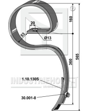 1.300662 Ząb kultywatora 1.300662.97