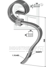 1.40440 Ząb kultywatora Marsk-Stig 1.40440.97