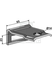 1.445105 Uchwyt zęba 45 x 10 1.445105.97
