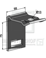 1.HH17-3163 Uchwyt zęba 32 x 10 1.HH17-3163.97