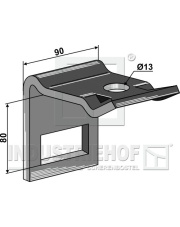 1.HH17-3171 Uchwyt zęba 65 x 10 1.HH17-3171.97