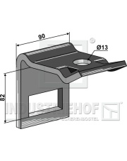 1.HH17-3172 Uchwyt zęba 65 x 12 1.HH17-3172.97