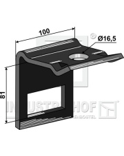 1.HH17-3232 Uchwyt zęba 70 x 12 ze sprężyną wzmacniającą 70 x 10 1.HH17-3232.97