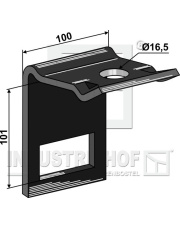 1.HH17-3234 Uchwyt zęba 70 x 12 ze sprężyną wzmacniającą 70 x 10 1.HH17-3234.97