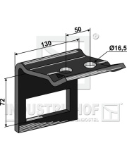 1.HH17-3342 Uchwyt zęba 90x13 1.HH17-3342.97