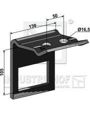 1.HH17-3354 Uchwyt zęba 90x13  ze sprężyną wzmacniającą 90x11 1.HH17-3354.97