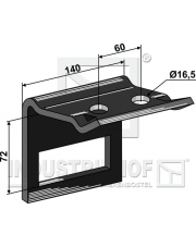 1.HH17-3362 Uchwyt zęba 100x14 1.HH17-3362.97