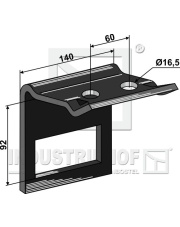 1.HH17-3364 Uchwyt zęba 100x14 1.HH17-3364.97