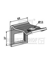 1.HH17-3411 Uchwyt zęba 32 x 12 ze sprężyną wzmacniającą 32 x 10 1.HH17-3411.97