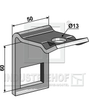 1.HH17-3417 Uchwyt zęba 32 x 10 ze sprężyną wzmacniającą 32 x 10 1.HH17-3417.97