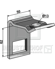 1.HH17-3419 Uchwyt zęba 32 x 12 ze sprężyną wzmacniającą 32 x 10 1.HH17-3419.97