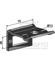 1.HH17-3441 Uchwyt zęba 40 x 12 ze sprężyną wzmacniającą 40 x 10 1.HH17-3441.97