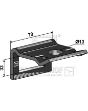 1.HH17-3473 Uchwyt zęba 40 x 12 1.HH17-3473.97