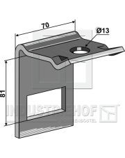 1.HH17-3701 Uchwyt zęba 45 x 12 1.HH17-3701.97