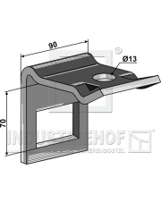 1.HH17-3905 Uchwyt zęba 60 x 10 1.HH17-3905.97