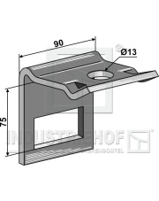 1.HH17-3935 Uchwyt zęba 60 x 12 1.HH17-3935.97