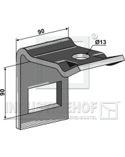 1.HH17-3939 Uchwyt zęba 60 x 12 1.HH17-3939.97