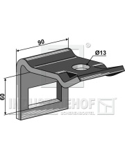 1.HH17-3940 Uchwyt zęba 60 x 12 1.HH17-3940.97