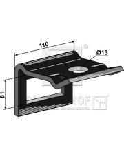 1.HH17-3960 Uchwyt zęba 80 x 10 1.HH17-3960.97