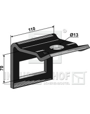 1.HH17-3965 Uchwyt zęba 80 x 10 1.HH17-3965.97