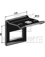 1.HH17-3967 Uchwyt zęba 80 x 10 1.HH17-3967.97