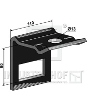 1.HH17-3969 Uchwyt zęba 80 x 10 1.HH17-3969.97