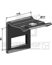 1.HH17-3997 Uchwyt zęba 80?12 1.HH17-3997.97