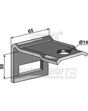 1.HH17-5040 Uchwyt zęba 45 x 10 1.HH17-5040.97